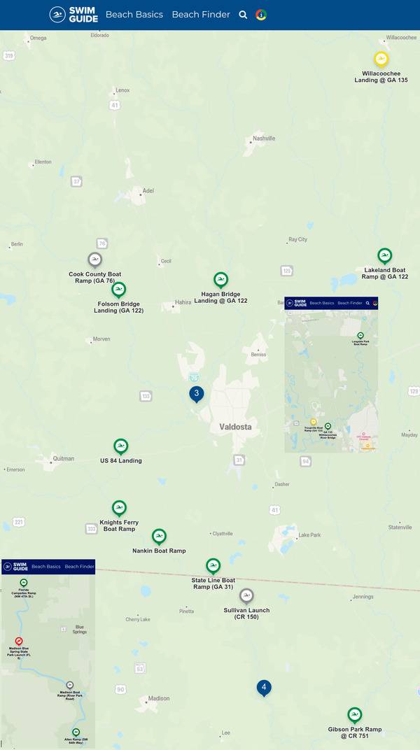 [Map: Clean Rivers, Swim Guide 2022-05-19]