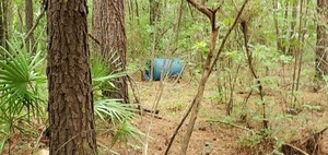 [Blue barrel, 10:05:45, 30.8491100, -83.3461920]