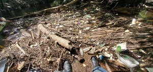 [Floating trashjam, 11:27:47, 30.8603257, -83.3240863]