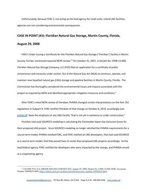 [CASE IN POINT (#1): Floridian Natural Gas Storage, Martin County, Florida,]
