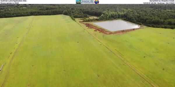 Quitman Land Application Site, Sprayfield by Okapilco Creek, Drone aerials in 2022, 12318 E US 84, Quitman, GA 31643