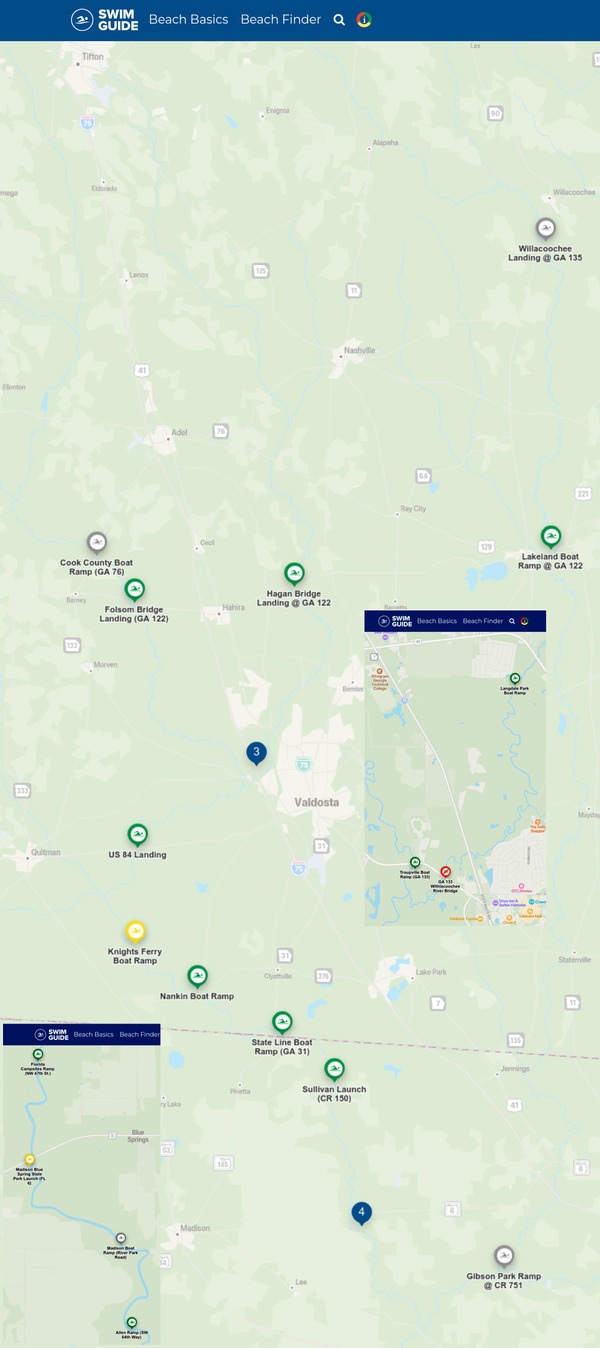 [Map: Clean Rivers, Swim Guide 2022-12-08]