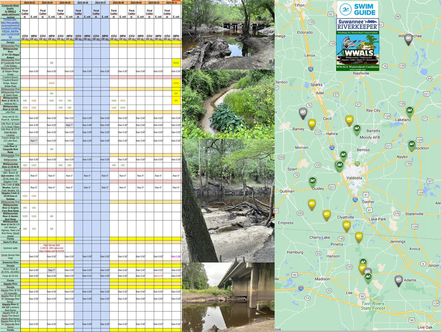 [Chart, River, Swim Guide 2023-05-11]