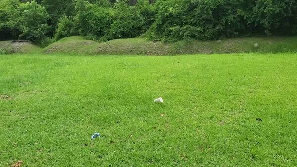 [Movie: Yikes! Trash between Azalea City Trail and One Mile Branch below Lee Street, plus Zacadoos, 2023:05:23 15:19:14, 30.8488771, -83.2780462 (120M)]