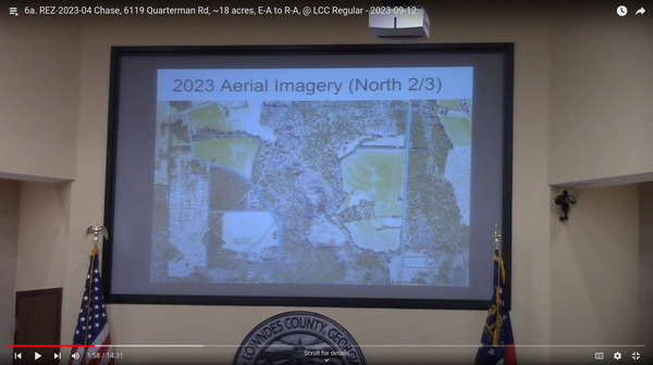 Map: crops and vegetation northern 2/3 Quarterman Road