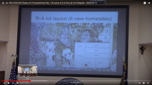 [R-A Lot Layout: 6 new homesites (7 total)]