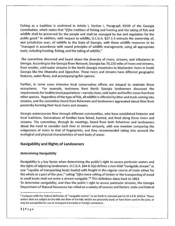 Navigability and Rights of Landowners