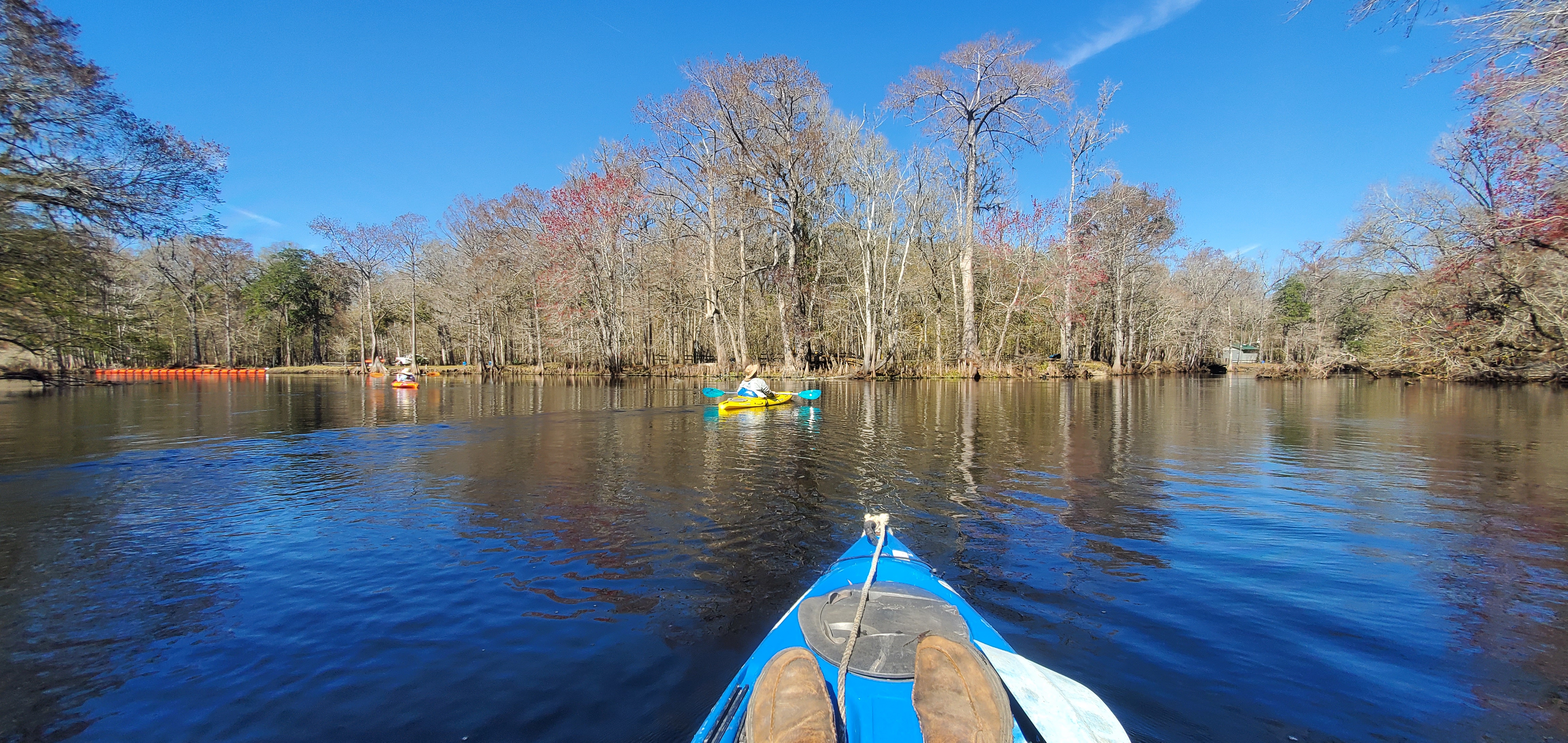 New swimming barrier at Rum Island County Park, 12:17:55, 29.8326064, -82.6780785