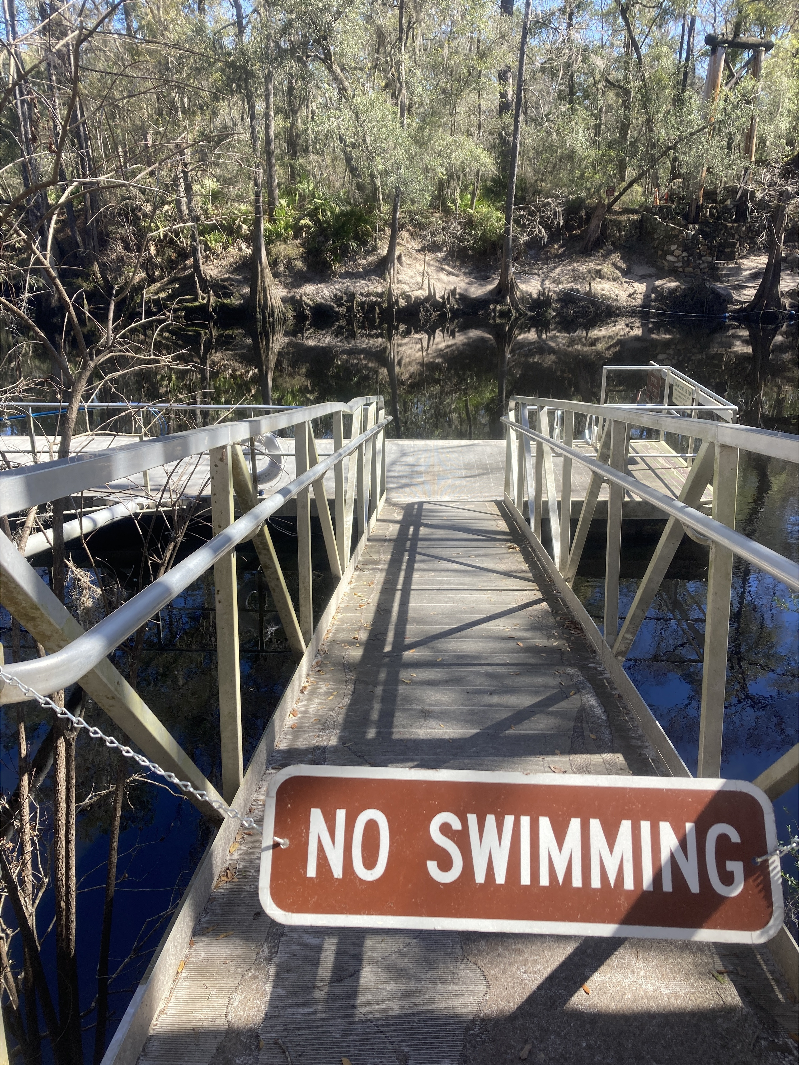 [O'Leno Dock, Santa Fe River @ O'Leno Park Road 2024-02-14]