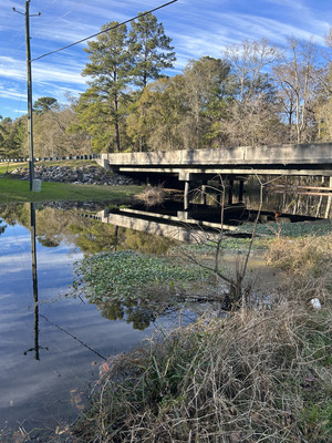 [Franks Creek @ GA 122 Bridge, 2024-01-11]