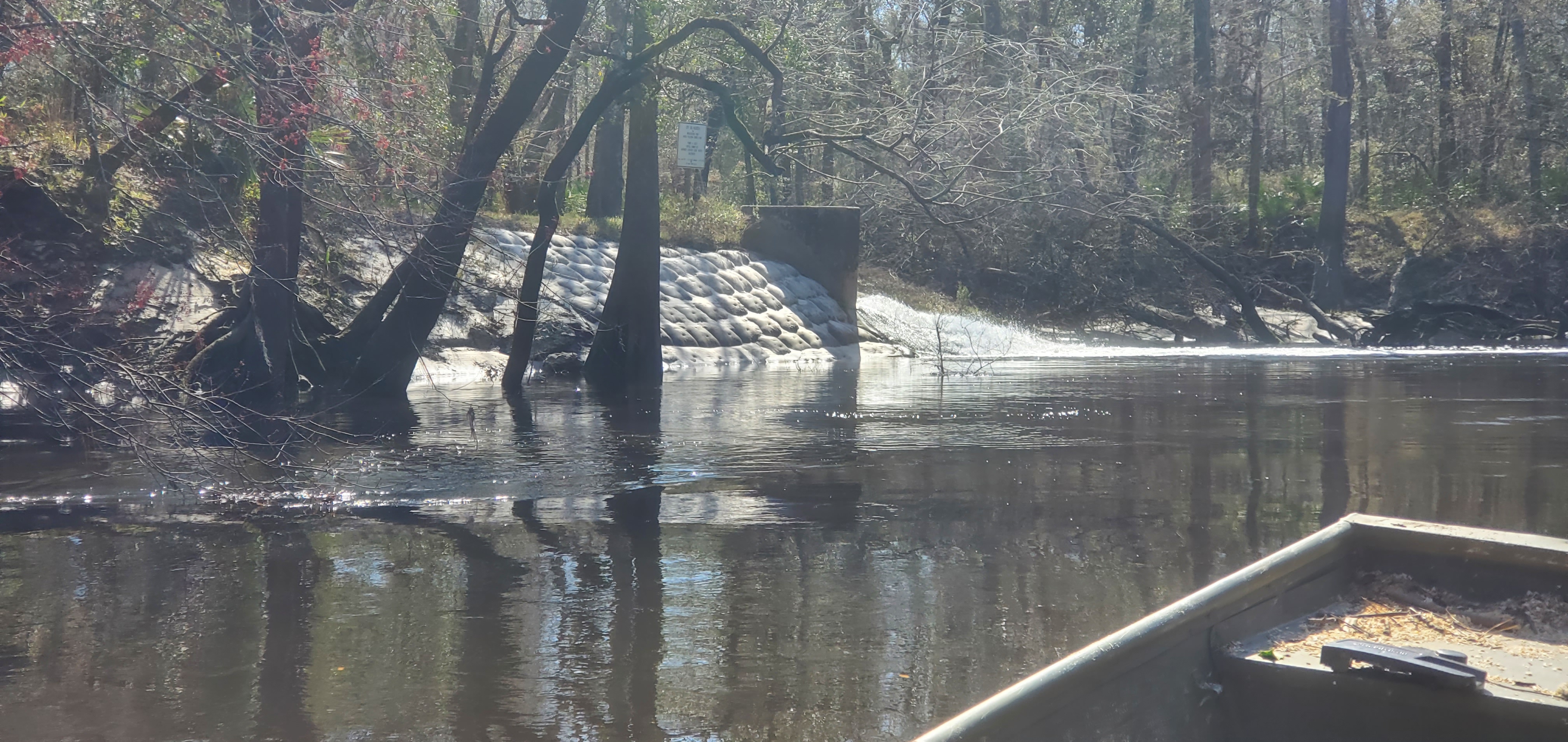 100-million-dollar waterfall: outfall of Valdosta, 14:44:53, 30.8361563, -83.3590838