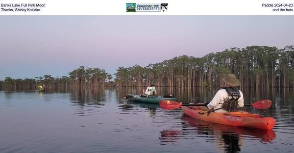 [Banks Lake Full Pink Moon, Paddle 2024-04-23, Thanks, Shirley Kokidko, and the bats]