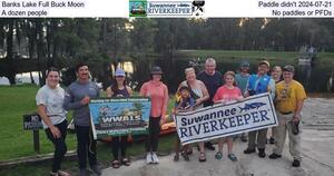 [Banks Lake Full Buck Moon, Paddle didn't 2024-07-21, A dozen people, No paddles or PFDs]