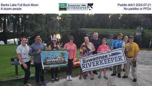 [Banks Lake Full Buck Moon, Paddle didn't 2024-07-21, A dozen people, No paddles or PFDs]