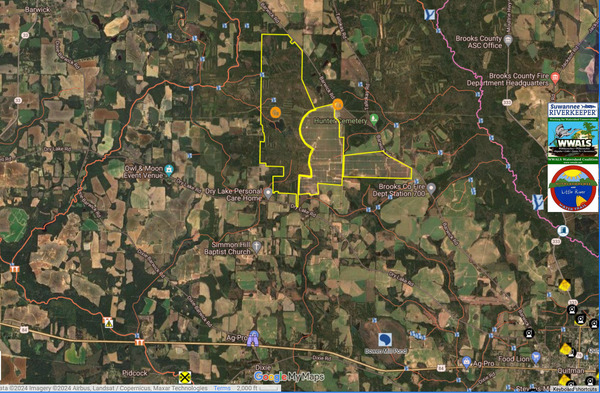 [Map: Quitman Solar I and II in WLRWT]