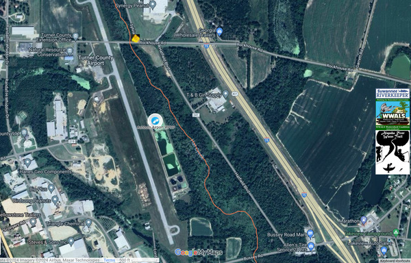 [Map: Ashburn Airport WTP and Sylvia Drive in ARWT]