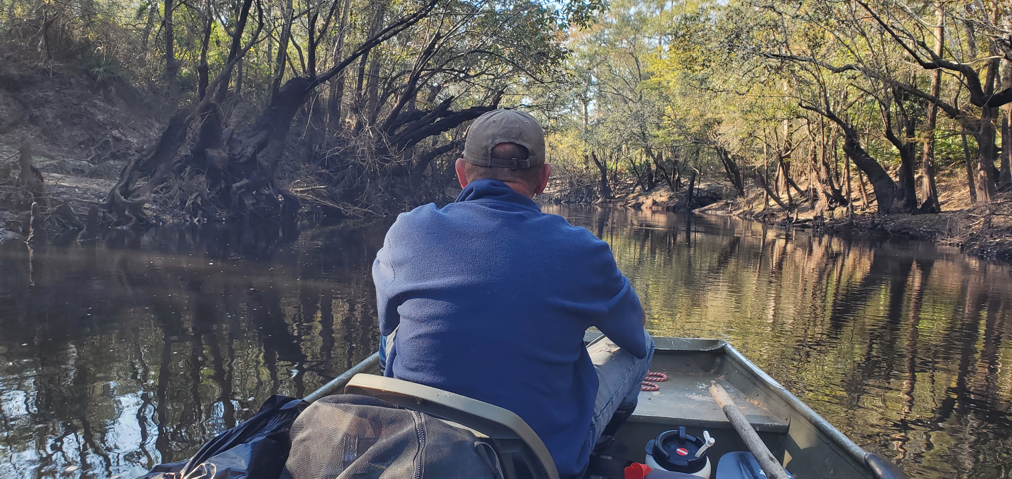 Heading downstream on the Little River, 10:10:32, 30.8503422, -83.3486151