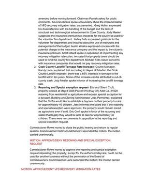[Rezoning and Special Exception Request]