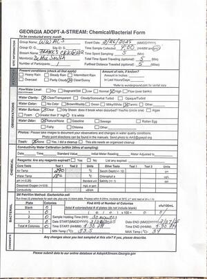 [Franks Creek @ GA 122 Form, Franks Creek @ GA 122 2025-02-26]