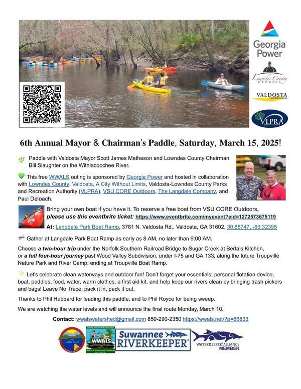 [Flyer: Mayor and Chairman's Paddle 2025-03-15]
