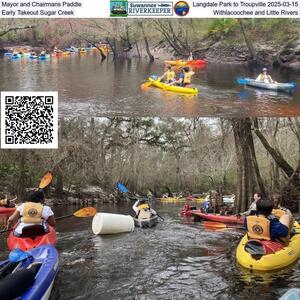 [Mayor and Chairmans Paddle, Langdale Park to Troupville 2025-03-15, Early Takeout Sugar Creek, Withlacoochee and Little Rivers]