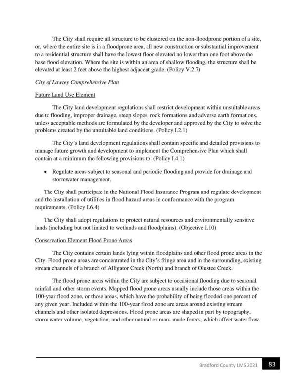 City of Lawtey Comprehensive Plan