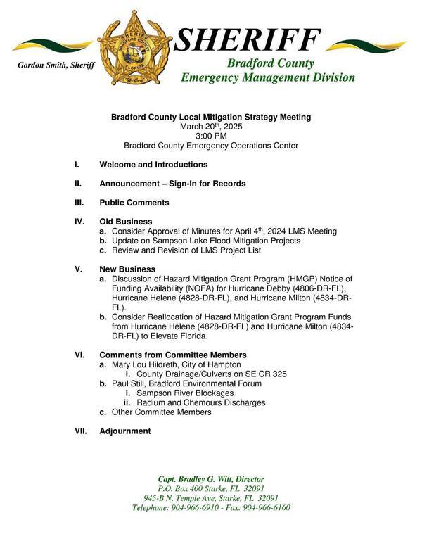 [Agenda]