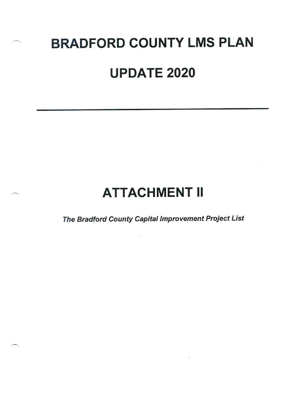 BRADFORD COUNTY LMS PLAN