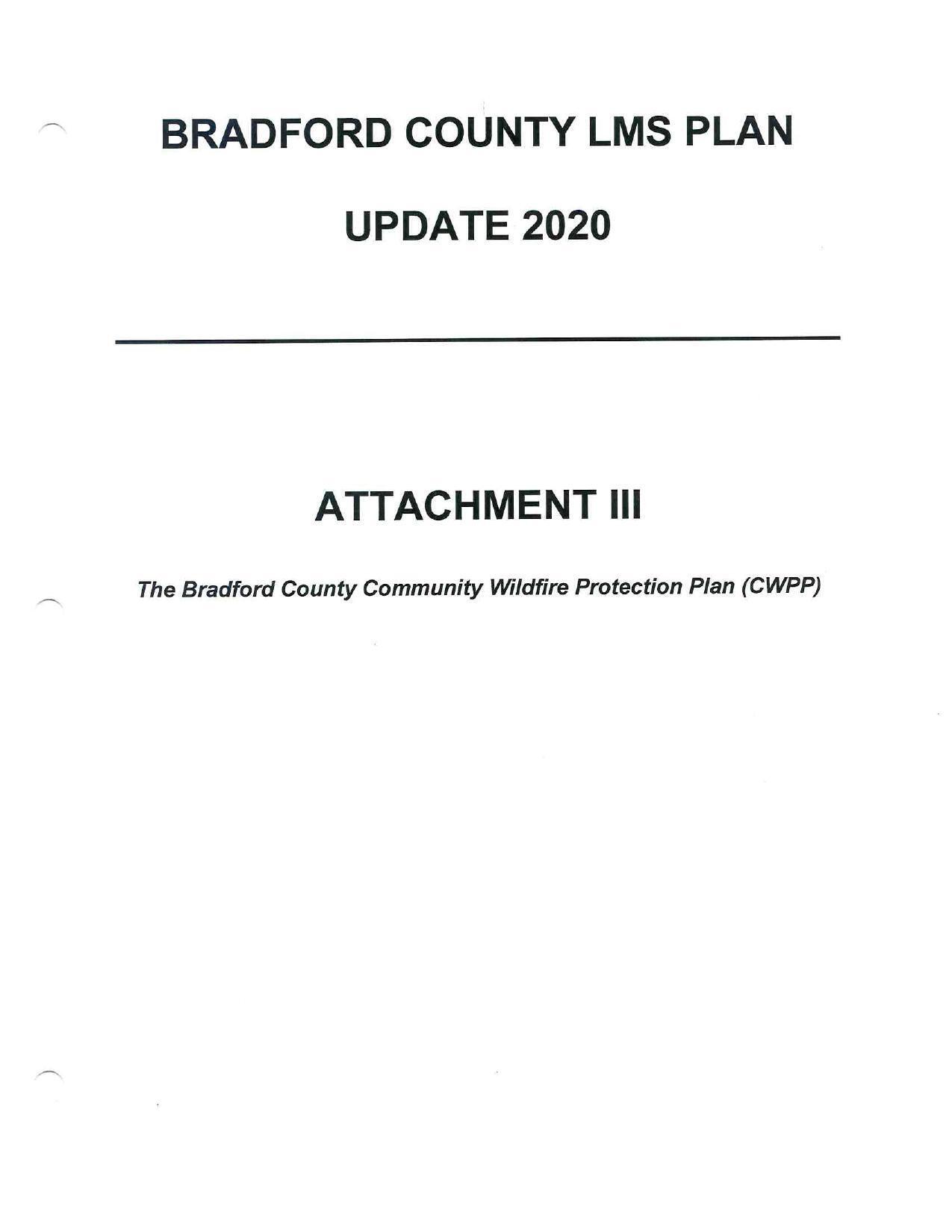 BRADFORD COUNTY LMS PLAN