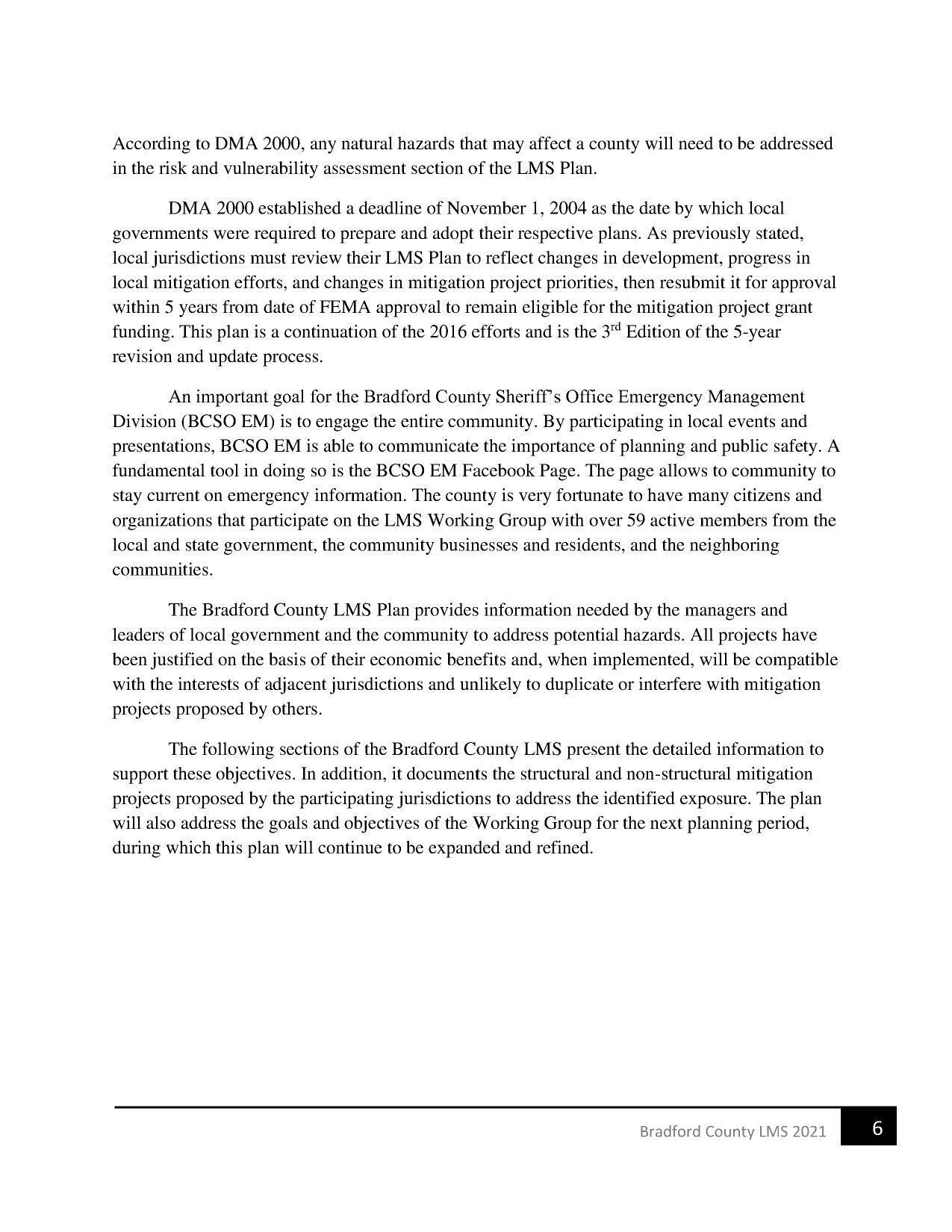 within 5 years from date of FEMA approval to remain eligible for the mitigation project grant