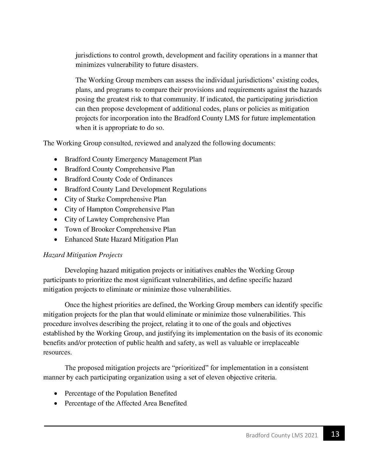 e Bradford County Emergency Management Plan