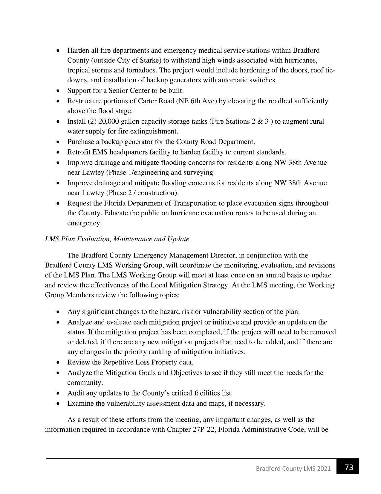 information required in accordance with Chapter 27P-22, Florida Administrative Code, will be