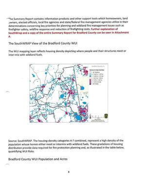 [population whose homes either meet or intermix with wildland fuels. These gradations of housing]