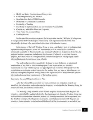 [Developing the Local Mitigation Strategy Plan]