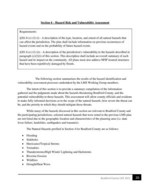 [the participating jurisdictions, selected natural hazards that were noted in the previous LMS plan]