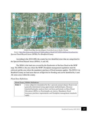 [FEMA Flood Map showing Alligator Creek flood zone in Starke, Florida]
