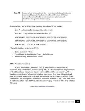 [The public buildings located in the SFHA:]