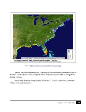 [Total number of hurricane strikes by counties/parishes/boroughs, 1900-2010]