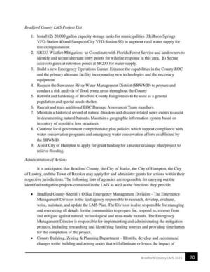 [2. $R233 Wildfire Mitigation: a) Coordinate with Florida Forest Service and landowners to]