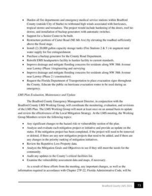 [information required in accordance with Chapter 27P-22, Florida Administrative Code, will be]
