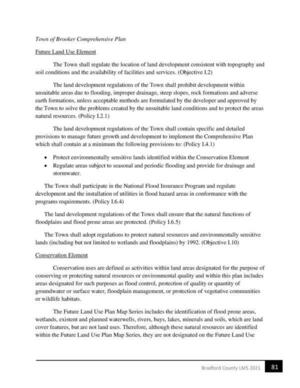 [Town of Brooker Comprehensive Plan]
