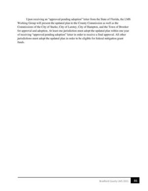 [jurisdictions must adopt the updated plan in order to be eligible for federal mitigation grant]