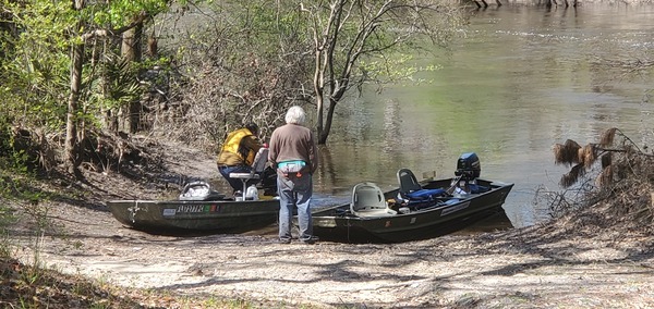 Jon boats at WHCBR, 2025:03:22 11:55:12, 30.8159204, -83.4246591