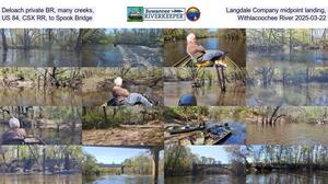 [Deloach private BR, many creeks, Langdale Company midpoint landing, US 84, CSX RR, to Spook Bridge, Withlacoochee River 2025-03-22]