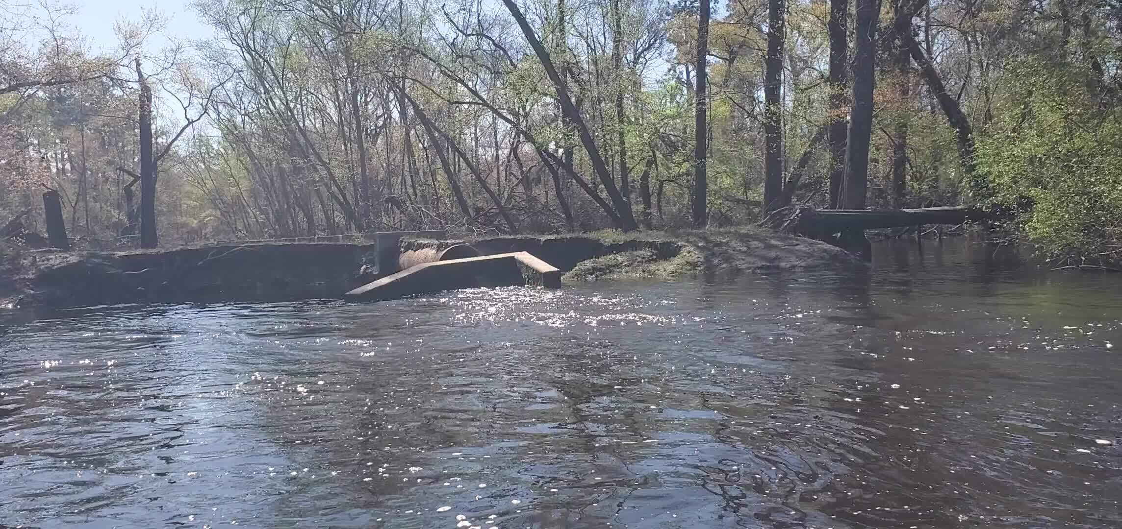 Movie: Sign missing at WWTP Outfall 2025:03:22 10:58:20, 30.8363739, -83.3591081