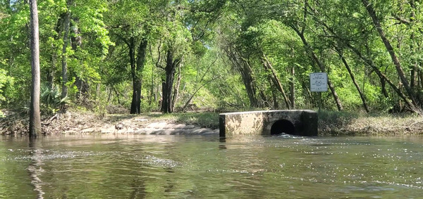 [Movie: Valdosta WWTP Outfall, 9.98 NAVD88, Quitman Gauge, WWALS 25hp outboard, 15:11:48, 30.83625, -83.3596 (85M)]