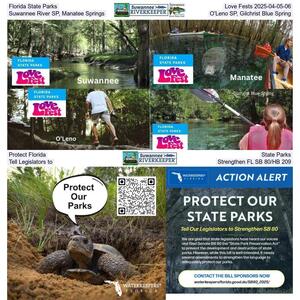 [Florida State Parks, Love Fests 2025-04-05-06, Suwannee River SP, Manatee Springs, O'Leno SP, Gilchrist Blue Spring]