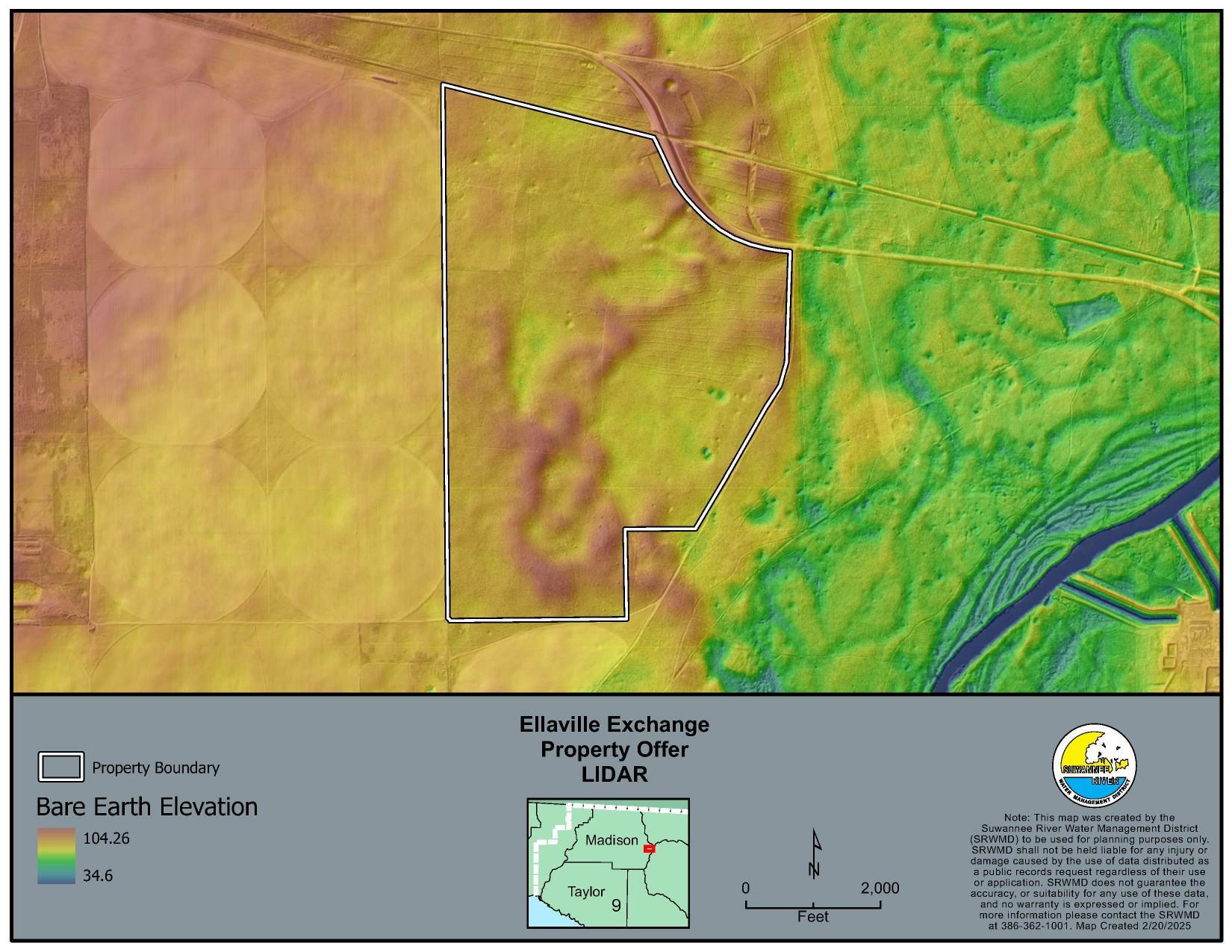 Ellaville Exchange Property Offer LIDAR