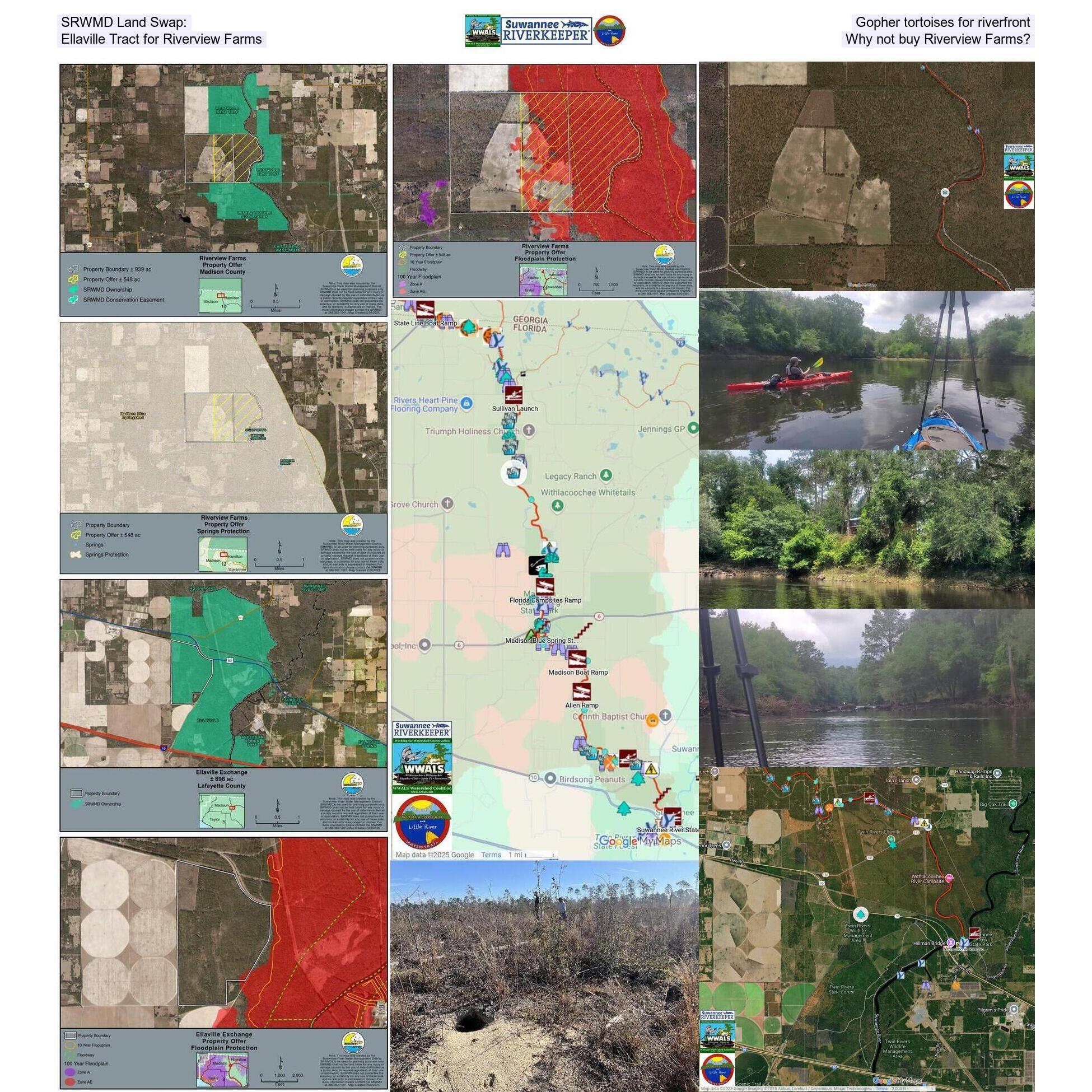 SRWMD Land Swap: Gopher tortoises for riverfront, Ellaville Tract for Riverview Farms, Why not buy Riverview Farms?