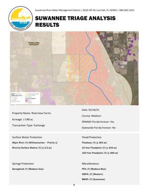 [SUWANNEE TRIAGE ANALYSIS: Riverview Farms offered in exchange]